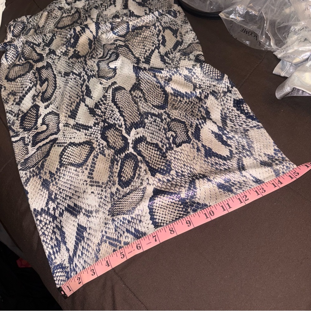 Fashion Nova Reptile Snake Print Midi Skirt - Picture 11 of 14